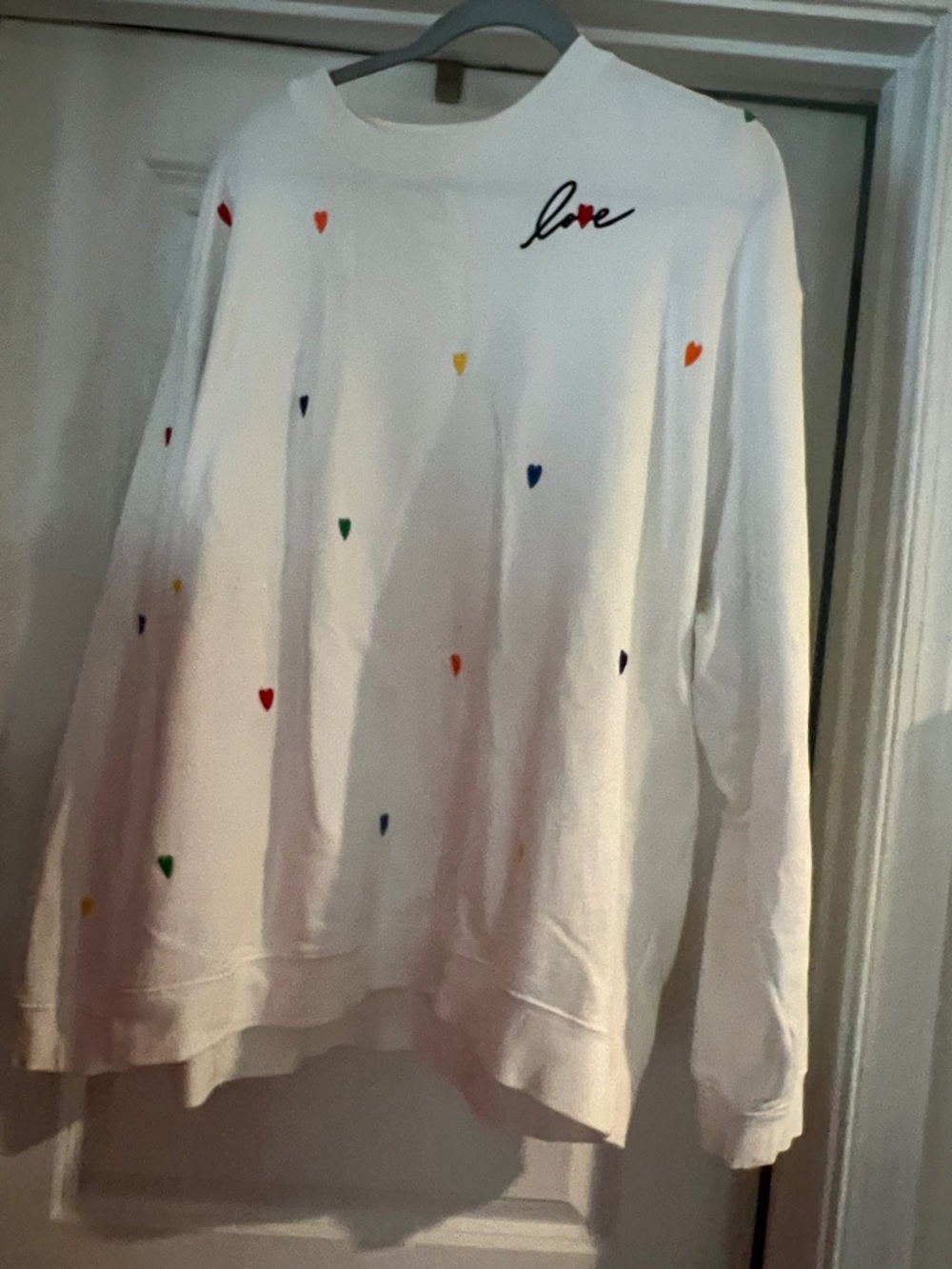 kate spade Cream Sweater with Pink Logo Tag